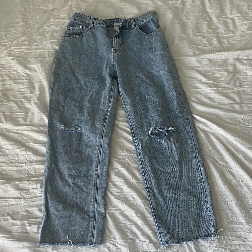 Princess Polly cropped, high-waisted jeans